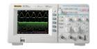 DS1102C混合信號(hào)數(shù)字示波器;帶寬:100 MHz;2通道,實(shí)時(shí)采樣率400 MSa/s，等效采樣率高達(dá)25 GSa/s;存儲(chǔ)深度:1M采樣點(diǎn)（單通道），512K采樣點(diǎn)（雙通道）;彩色液晶顯示

