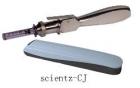 Scientz-CJ超音速微型液體基因槍用于對動植物活體發(fā)射DNA子彈。發(fā)射速度500m/s；發(fā)射深度0.5-8mm.；適用于液態(tài)劑型