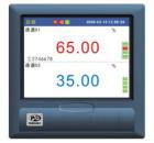 VX6000R 12路萬能輸入彩屏無紙記錄儀，可輸入標準電流、標準電壓、頻率、毫伏、熱電偶、熱電阻等信號。具有傳感器隔離配電輸出、繼電器報警輸出、變送輸出、流量積算、溫壓補償、歷史數(shù)據(jù)轉存、打印以及遠程通訊功能。
